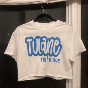 Tulane Gameday Cropped Shirt
